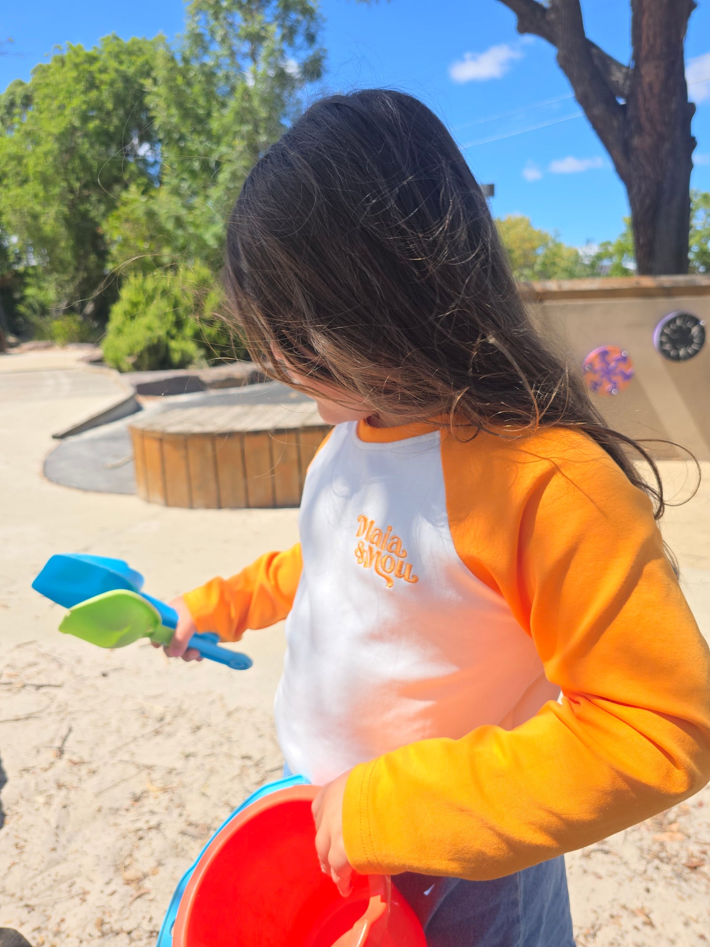 Orange Raglan Longsleeve