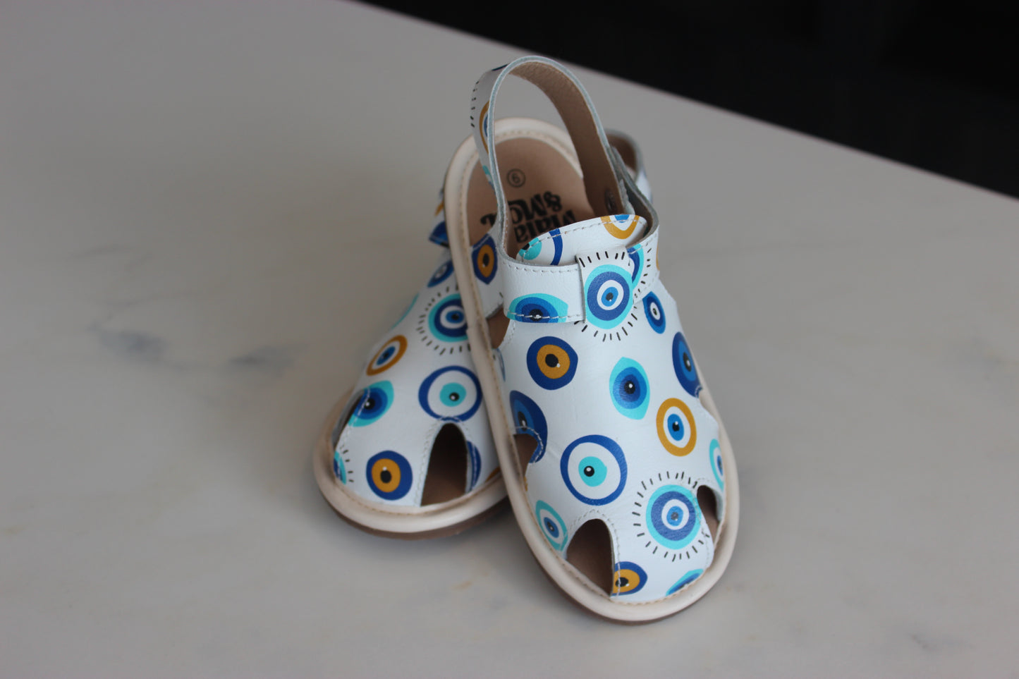 Hellenic Halo Leather Sandals
