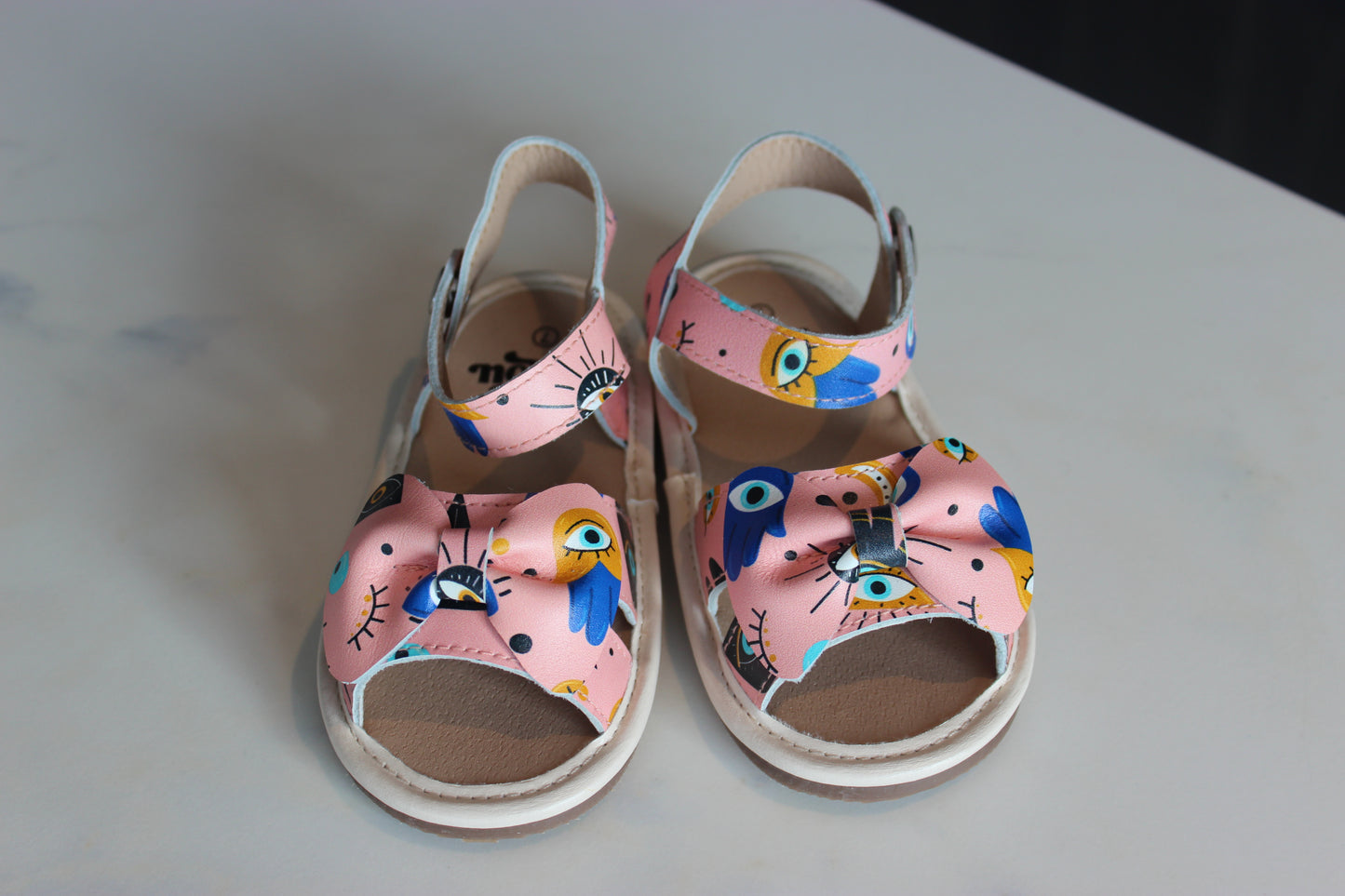 Elysian Eyes Leather Sandals