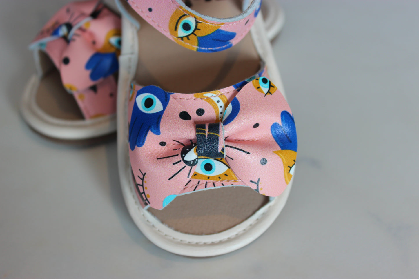 Elysian Eyes Leather Sandals