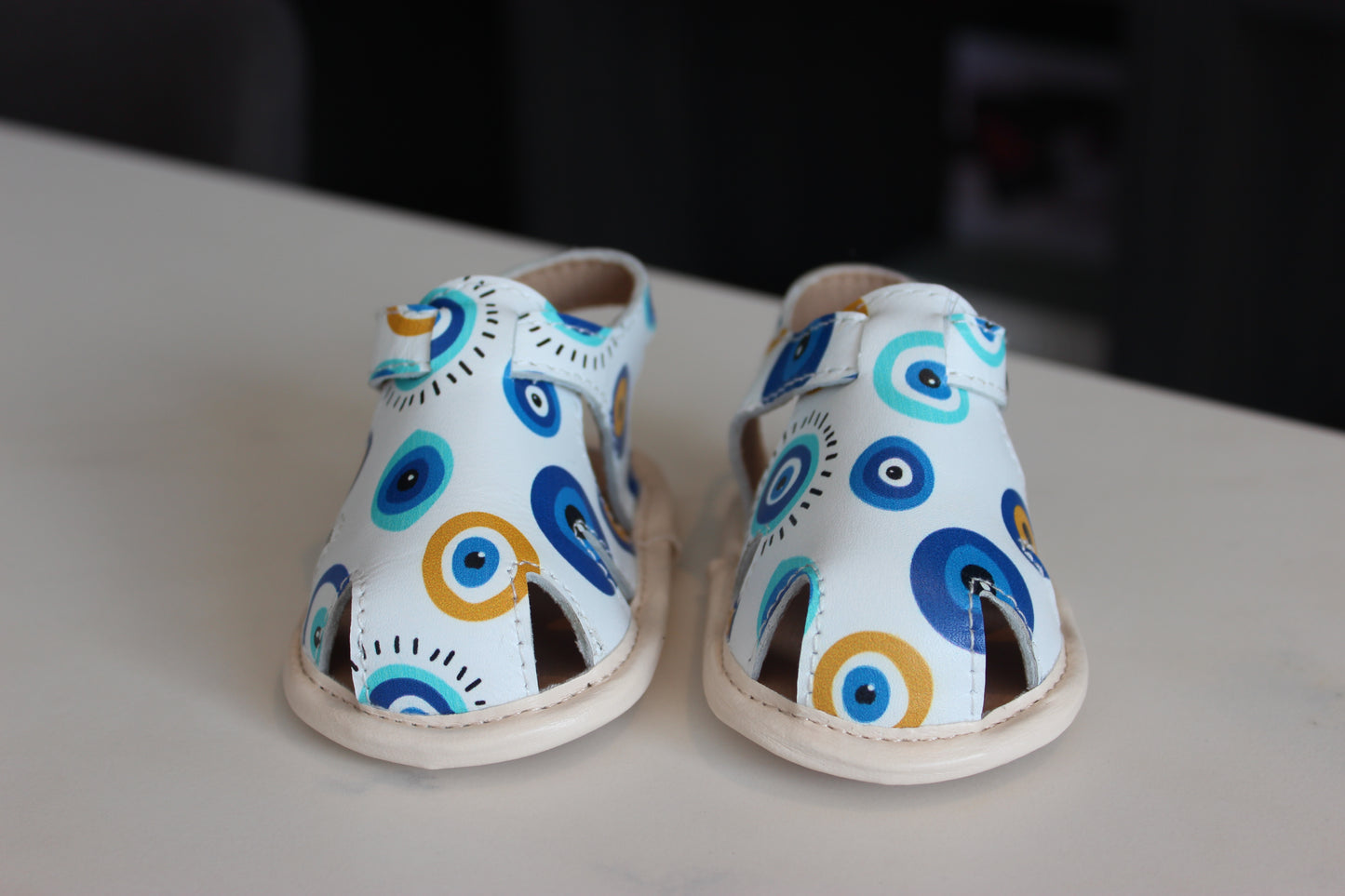 Infant Hellenic Halo Leather Sandals