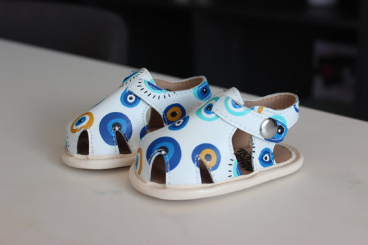 Infant Hellenic Halo Leather Sandals
