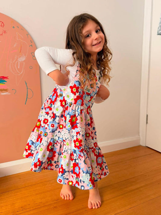 Tea Party Floral Pinafore