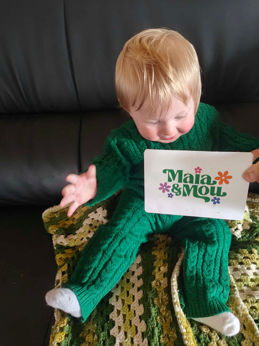 Emerald Green Baby Knit Set