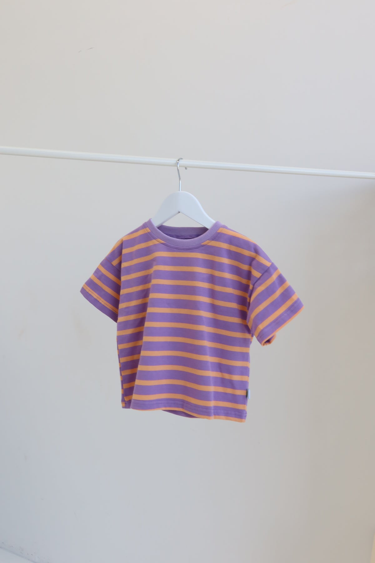Lilac & Orange Stripey Tee