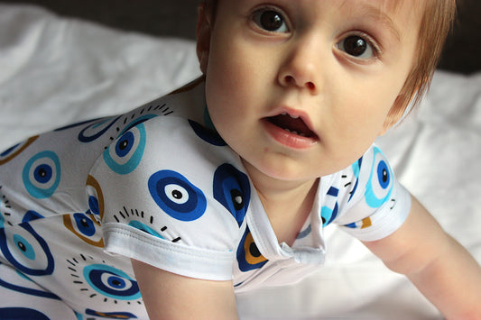 Hellenic Halo Short Baby Onesie