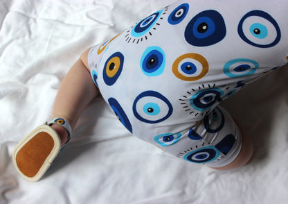 Hellenic Halo Short Baby Onesie