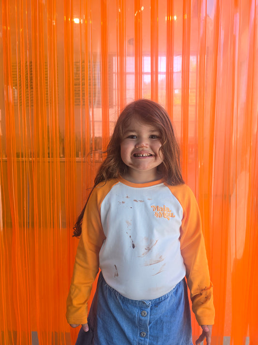 OG Orange Raglan L/S