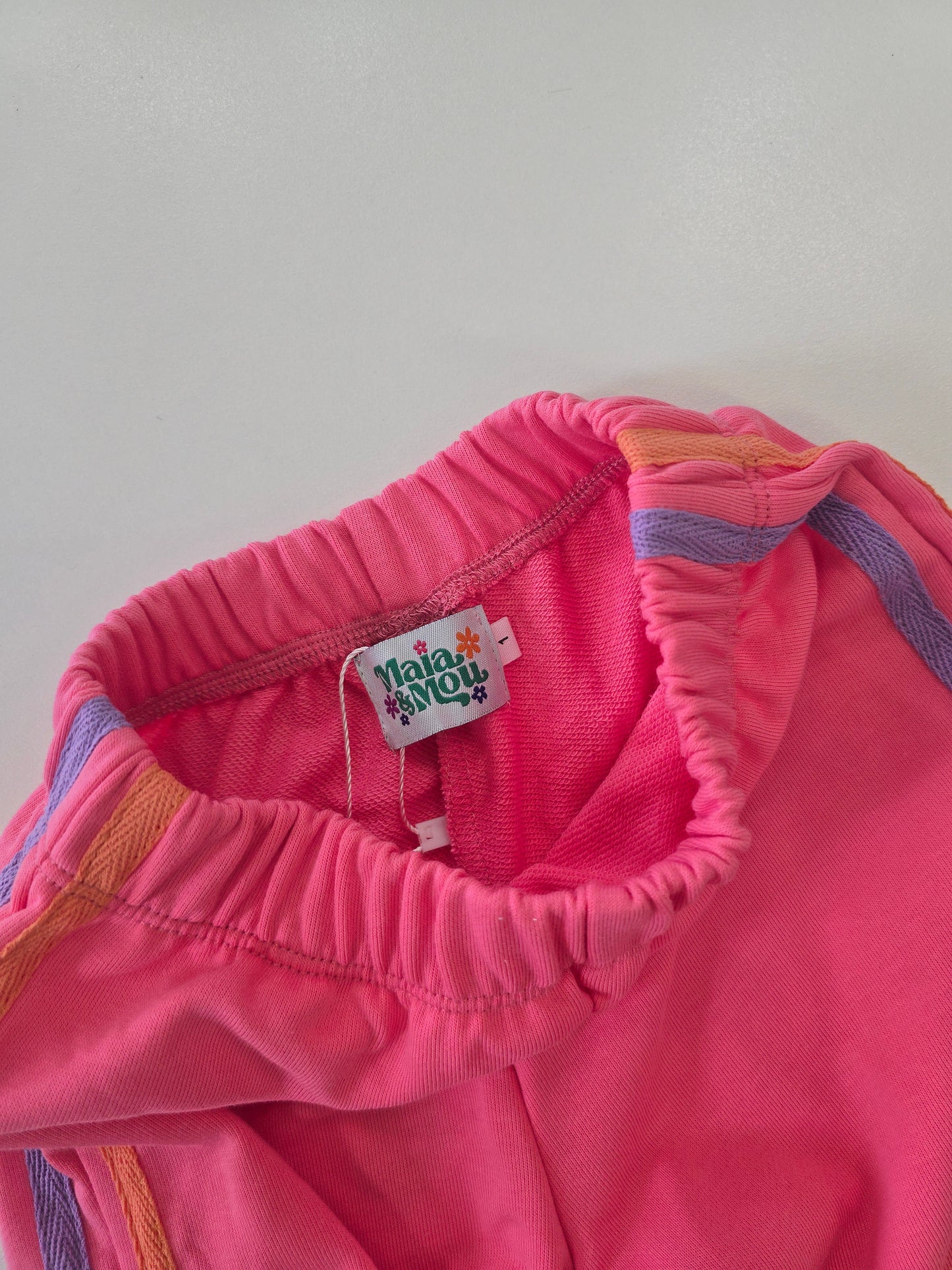 Matchy Rugby Trackies Pink/Peach