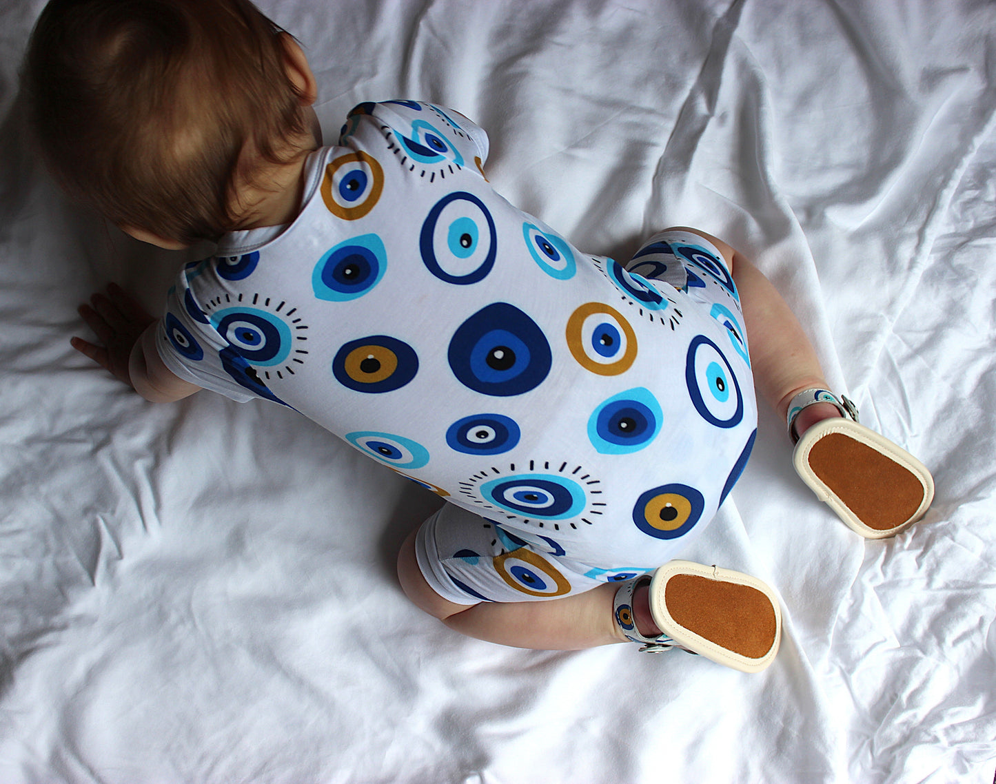 Hellenic Halo Short Baby Onesie