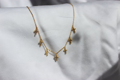 Multi Cross Cubic Zirconia Necklace