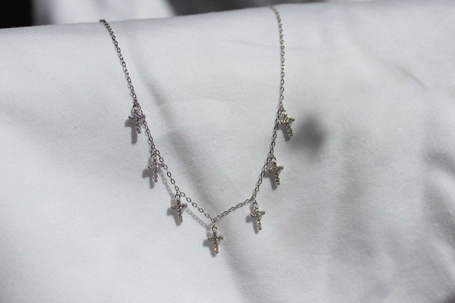 Multi Cross Cubic Zirconia Necklace