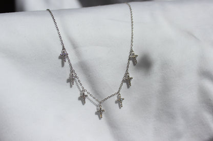 Multi Cross Cubic Zirconia Necklace