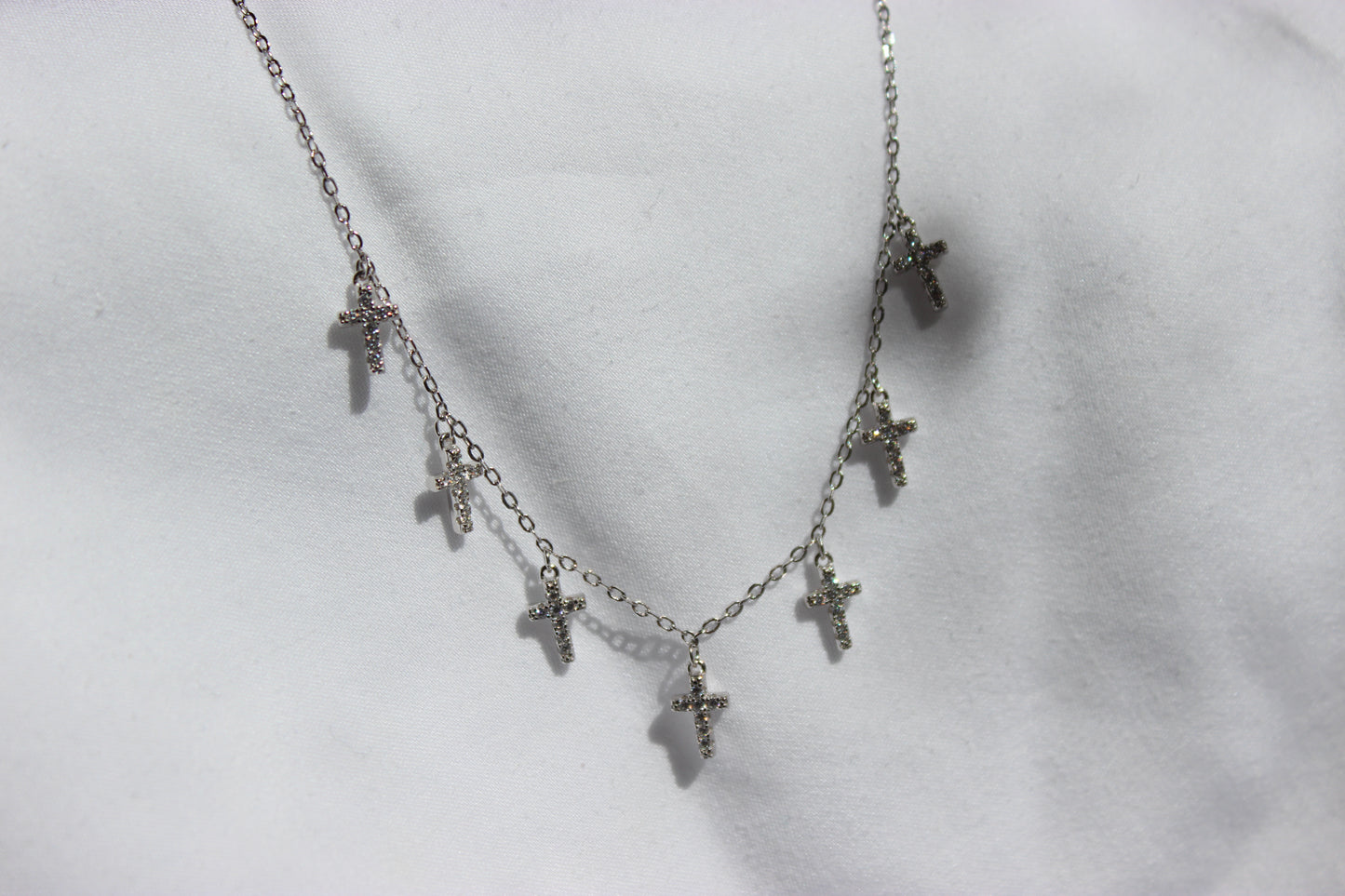 Multi Cross Cubic Zirconia Necklace