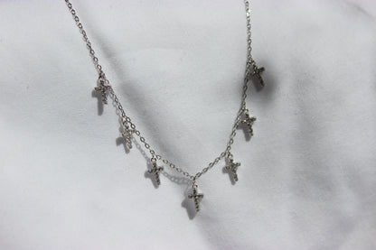 Multi Cross Cubic Zirconia Necklace