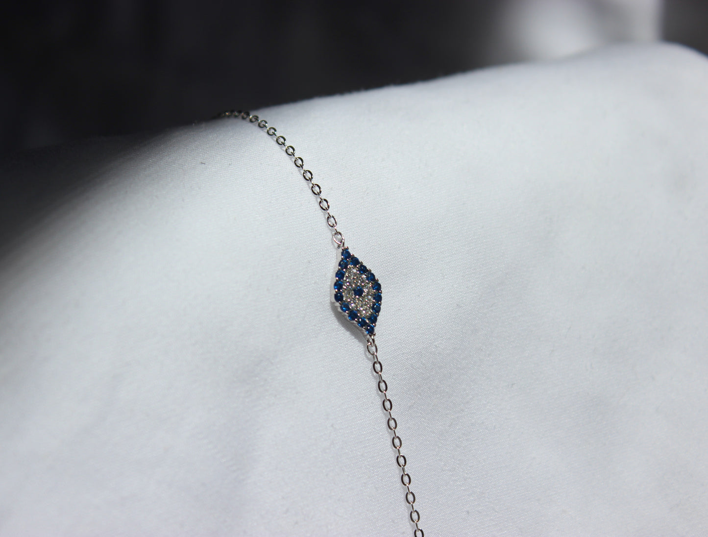 Light & Dark Blue Evil Eye Bracelet