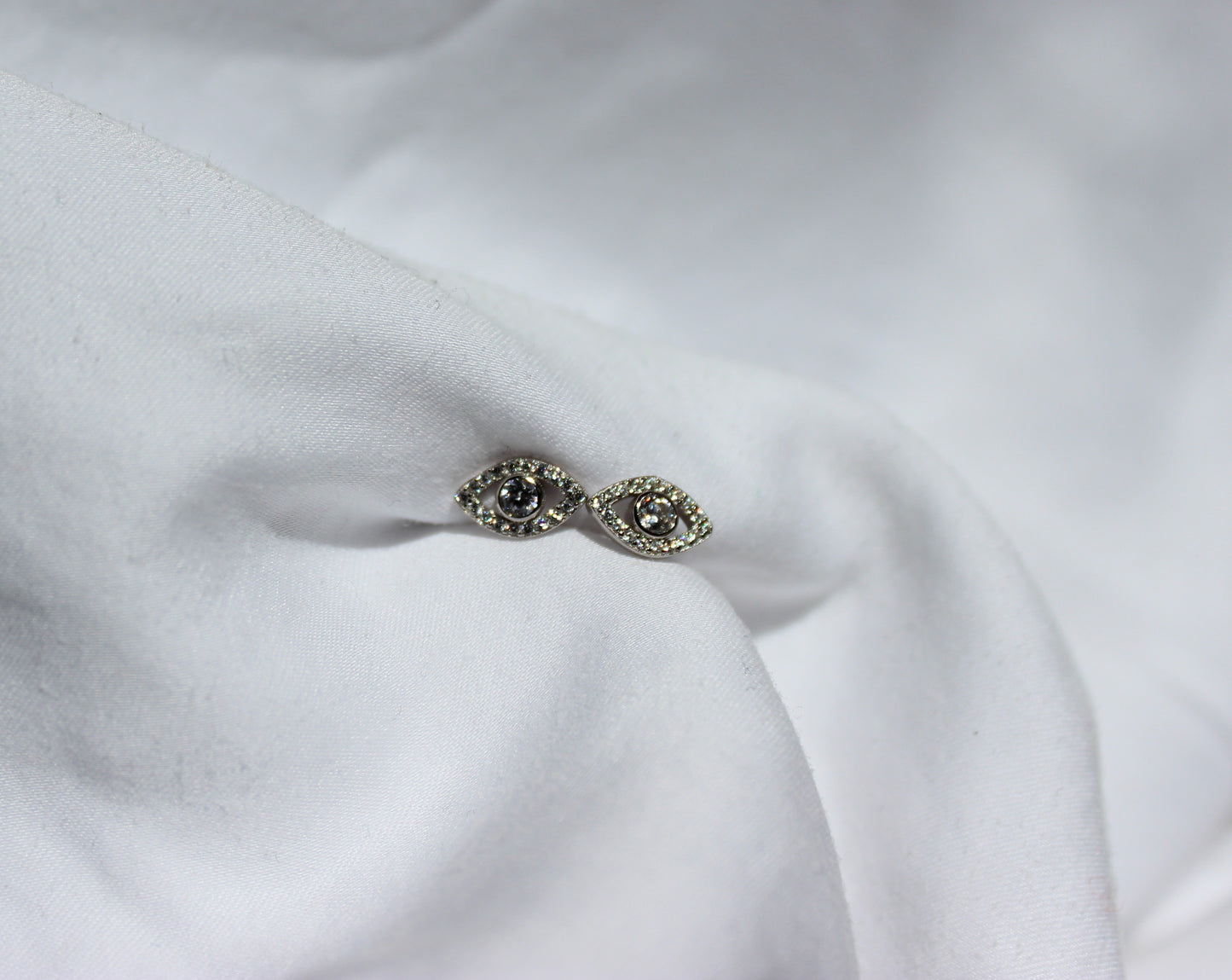 Gold & Silver Mati Eye Studs
