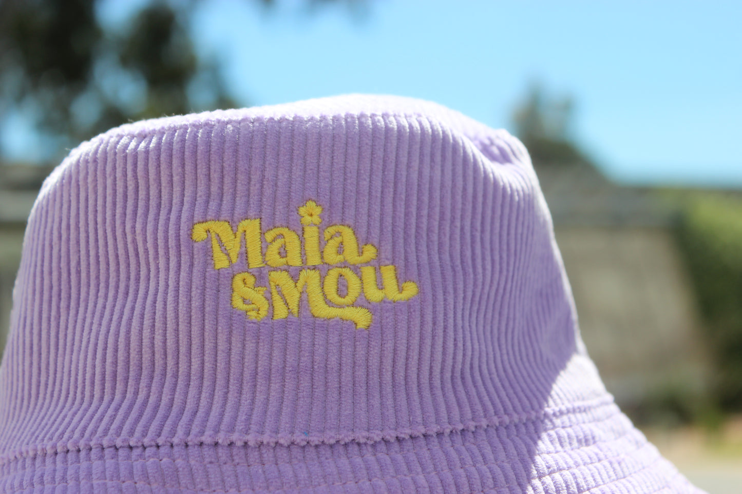 Reversible Bucket Hat - Lilac & Yellow