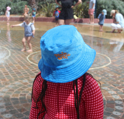 Reversible Bucket Hat - Orange & Blue
