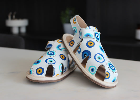 Hellenic Halo Leather Sandals