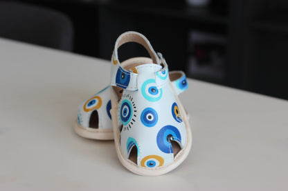 Infant Hellenic Halo Leather Sandals