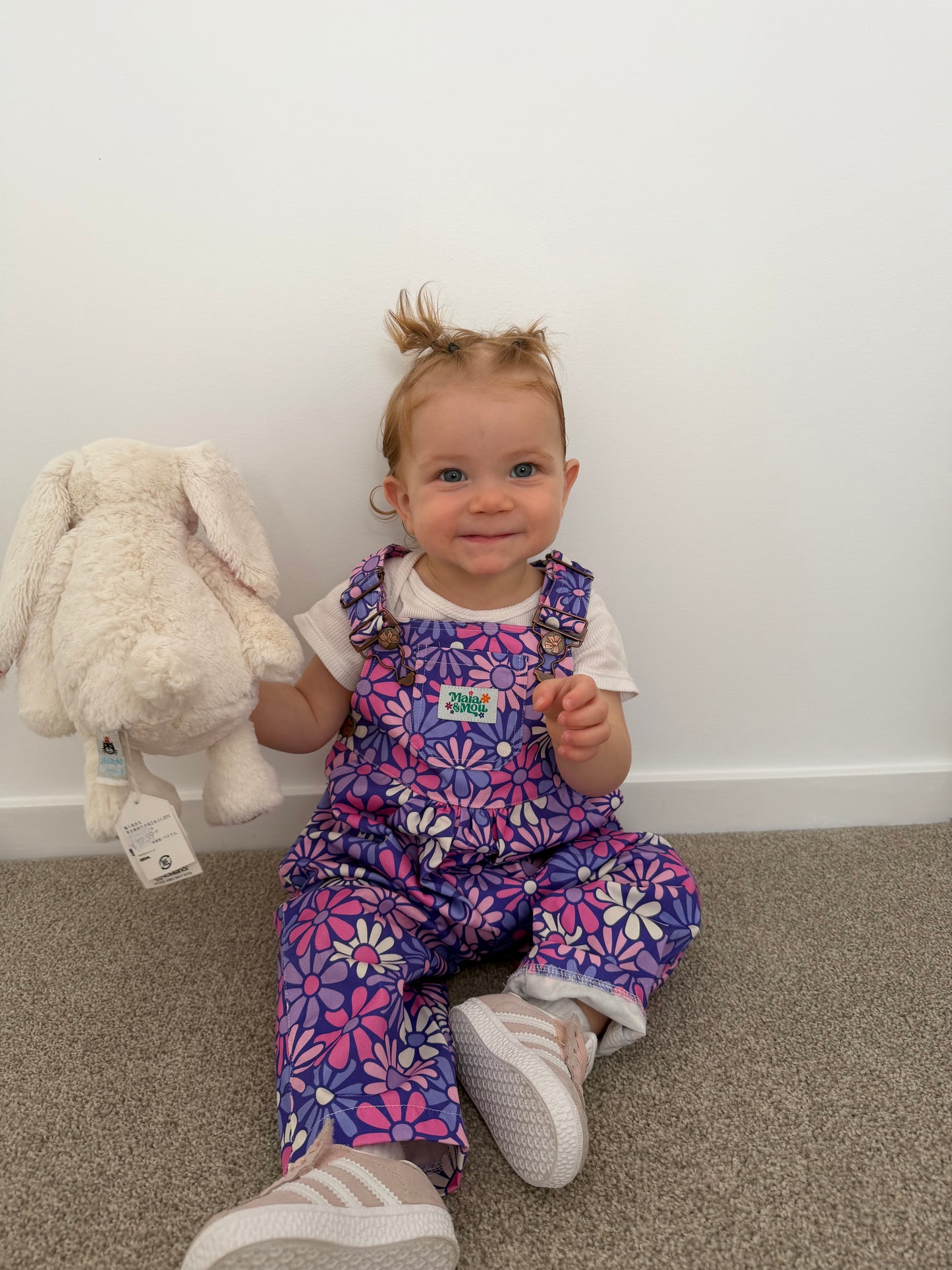 Pretty Posie Bubble Overalls