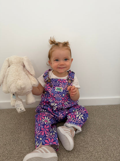 Pretty Posie Bubble Overalls