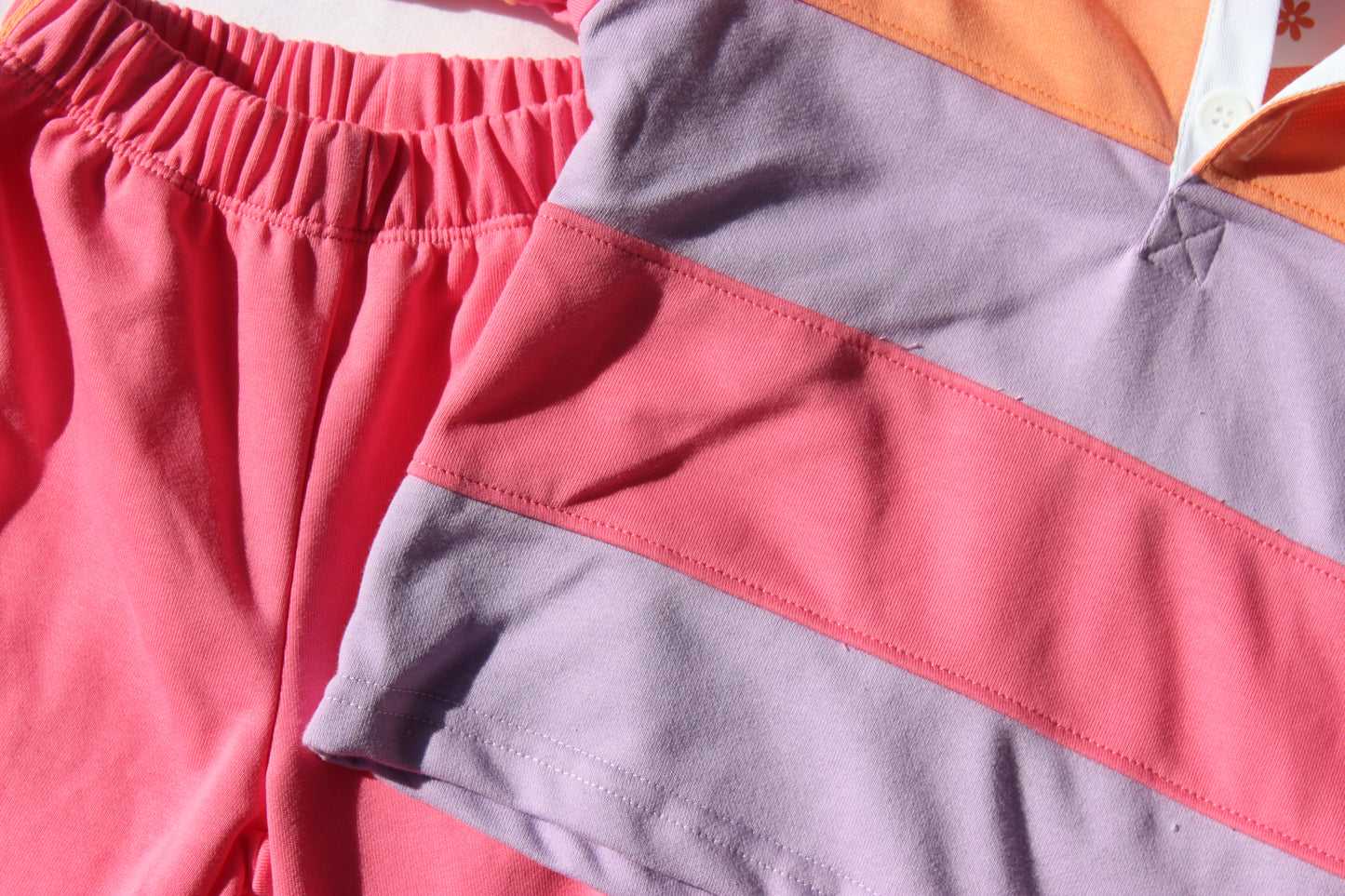 Pink/Peach Rugby Sweater