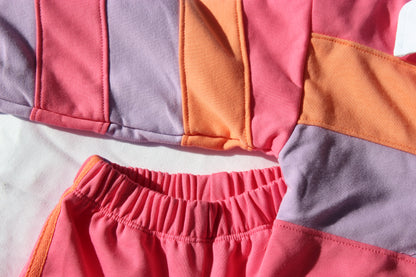 Matchy Rugby Trackies Pink/Peach