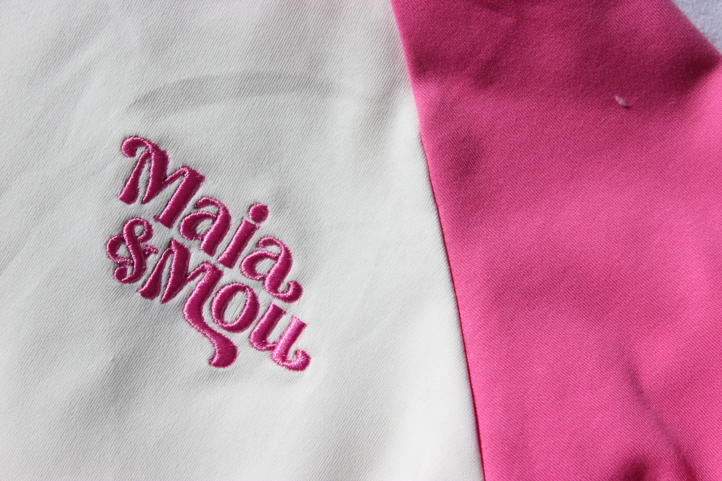 Pink Raglan Long Sleeve Top