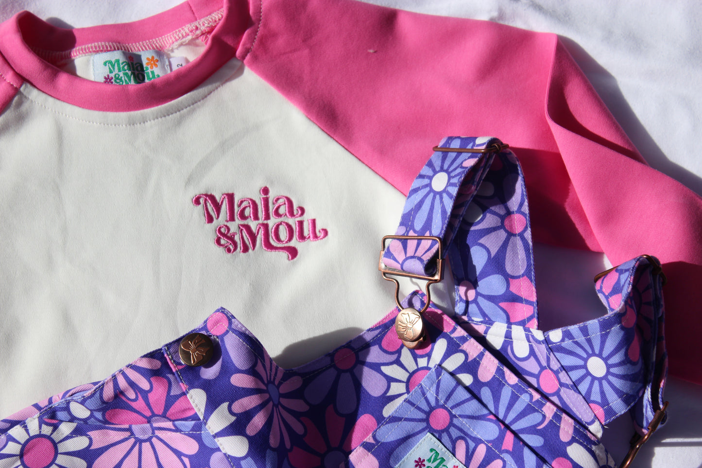 Pink Raglan Long Sleeve Top