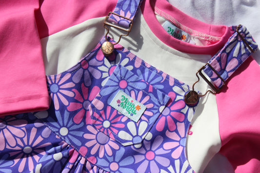 Pretty Posie Bubble Overalls