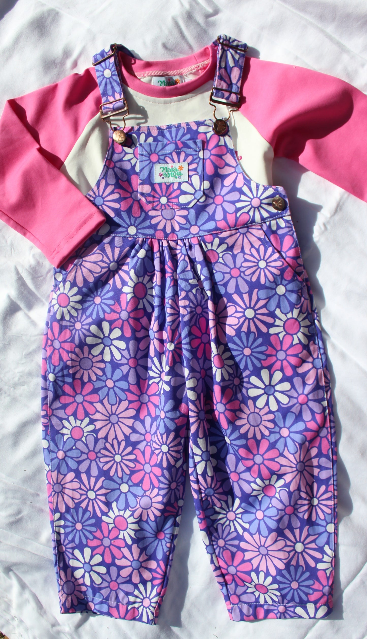Pretty Posie Bubble Overalls