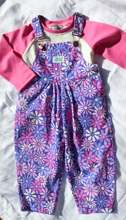 Pretty Posie Bubble Overalls