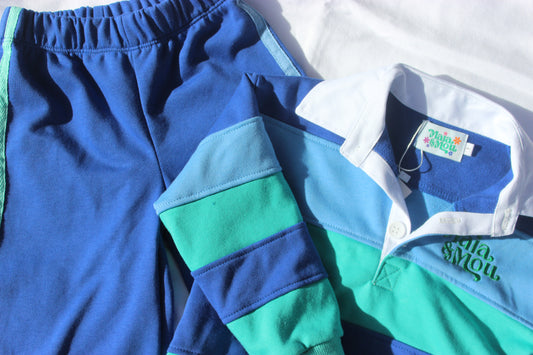 Blue/Teal Rugby Sweater