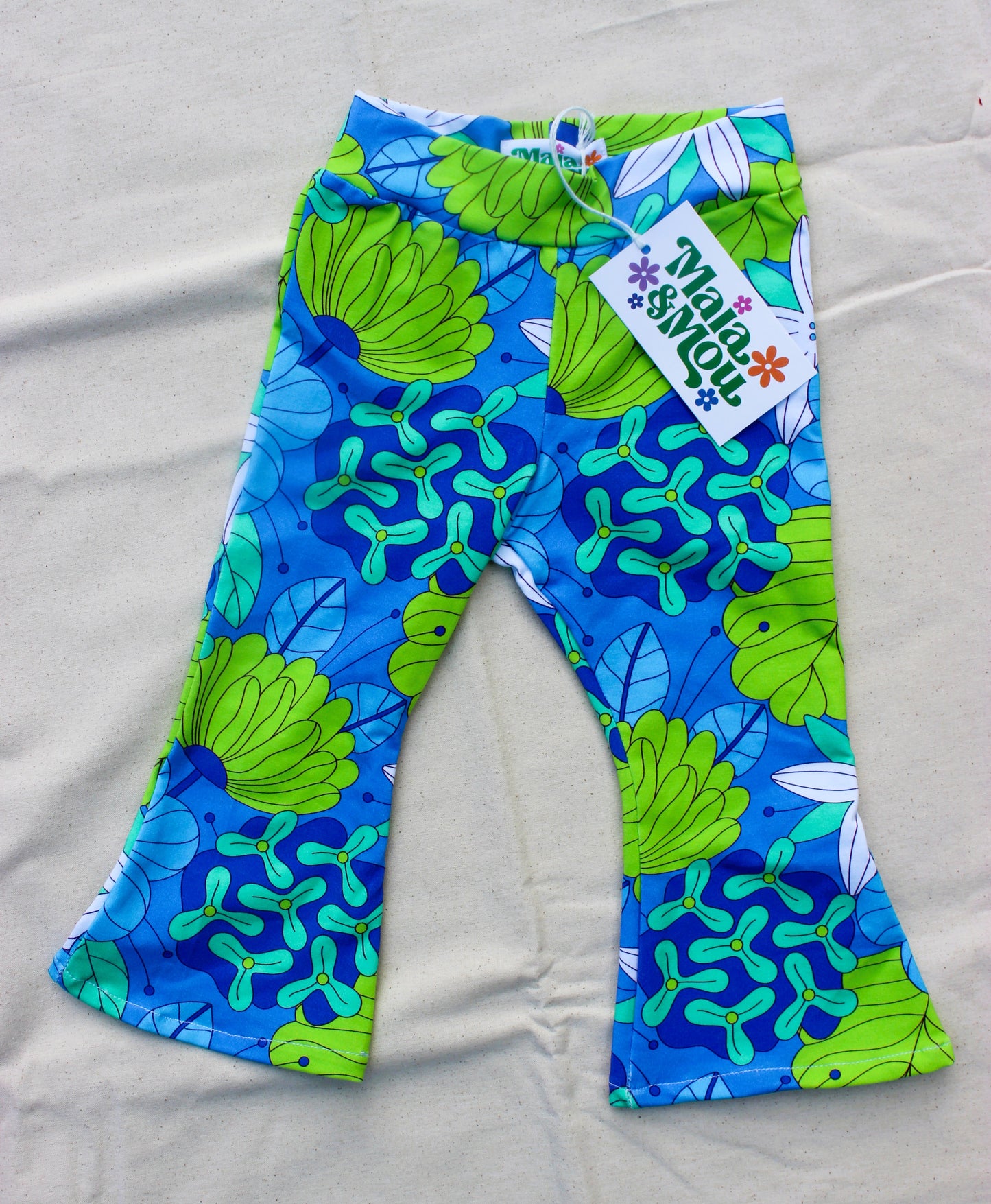Lime Blue Coral Flares