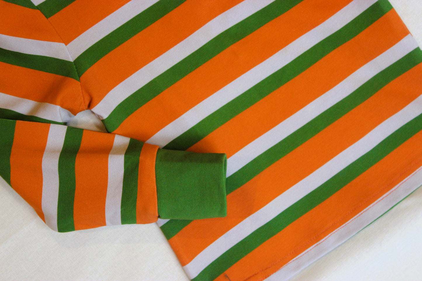 Green & Orange Striped Longsleeve