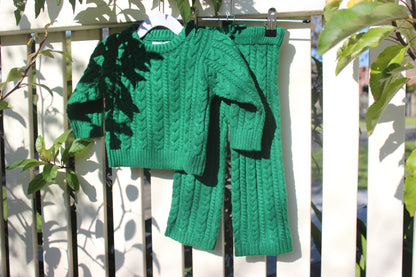 Emerald Green Baby Knit Set