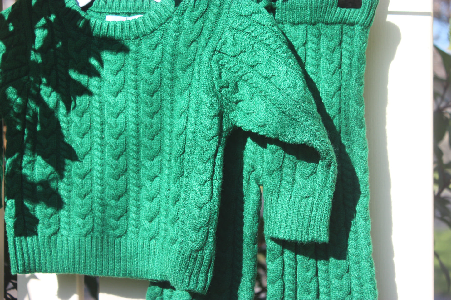 Emerald Green Baby Knit Set