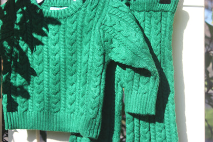 Emerald Green Baby Knit Set