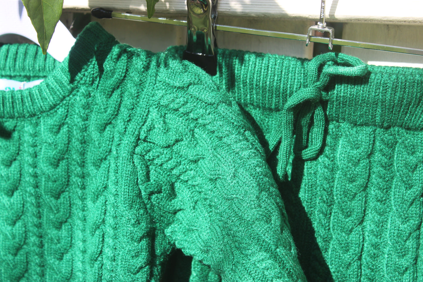 Emerald Green Baby Knit Set