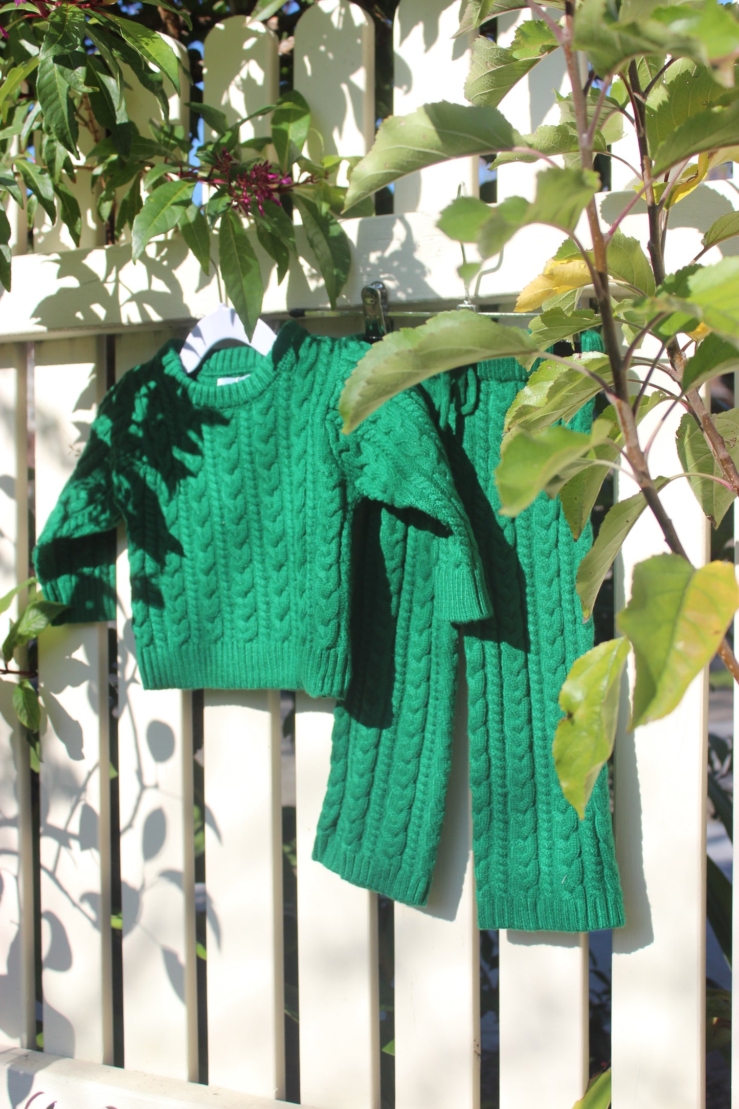 Emerald Green Baby Knit Set