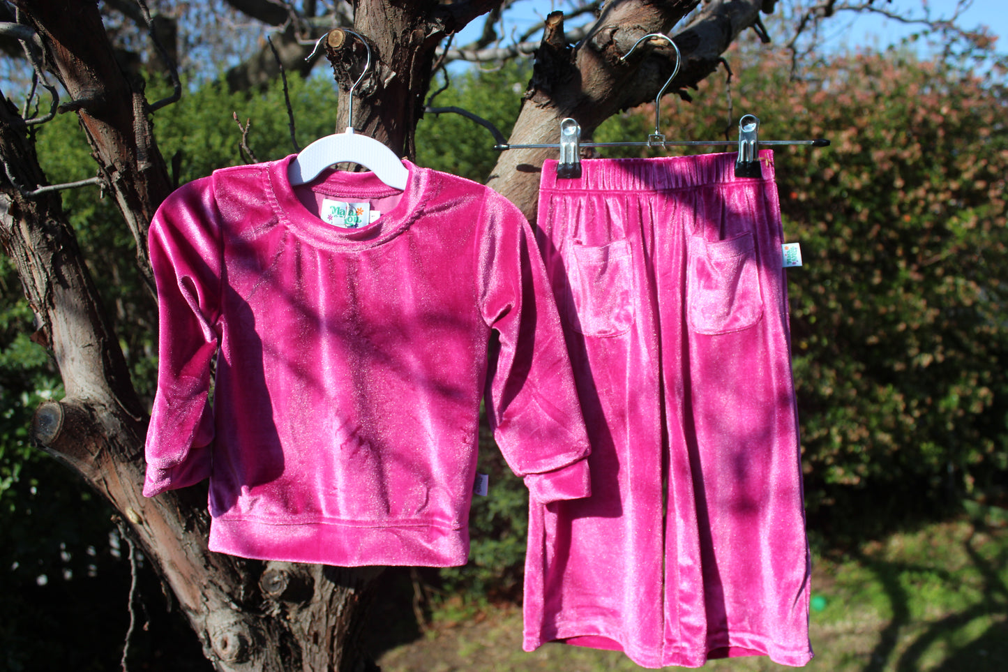 Pinky Plum Velour Set