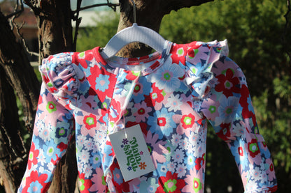 Tea Party Floral Baby Onesie