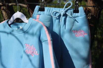 Powder Blue & Pink Trackie Set