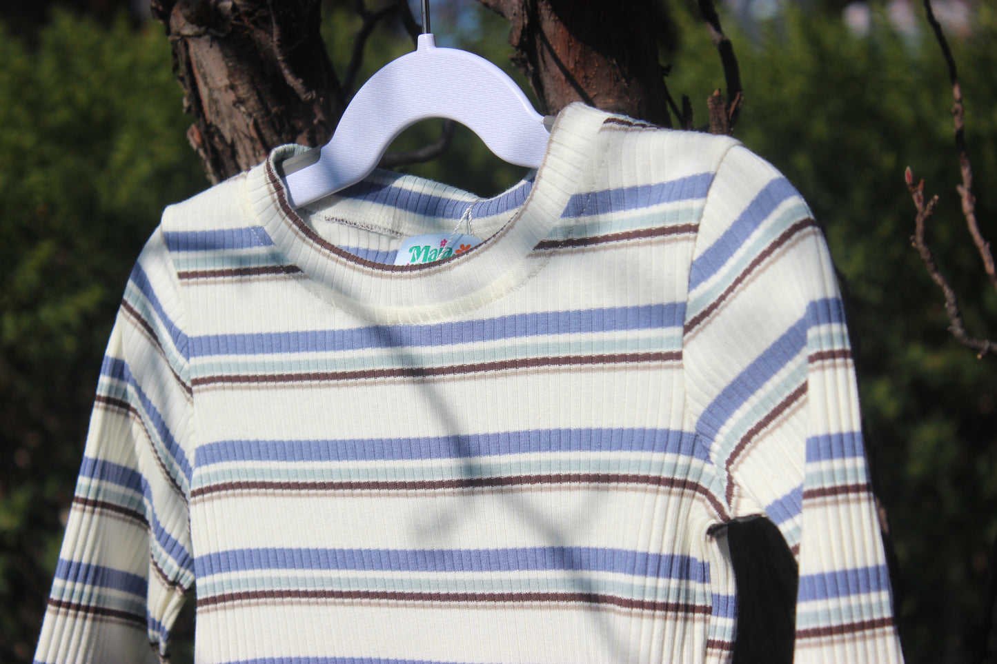 Blue & White Striped Longsleeve