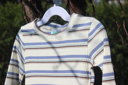 Blue & White Striped Longsleeve