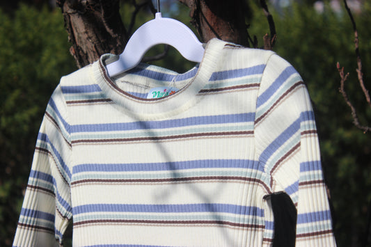 Blue & White Striped Longsleeve