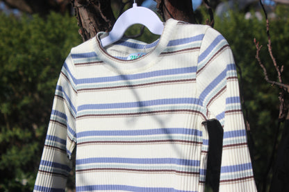 Blue & White Striped Longsleeve
