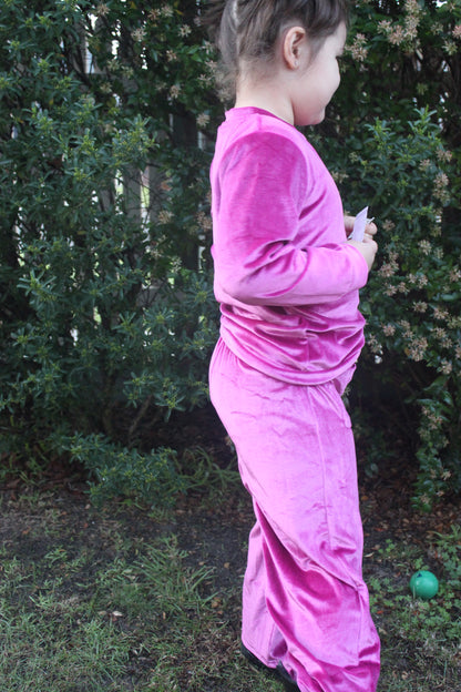 Pinky Plum Velour Set